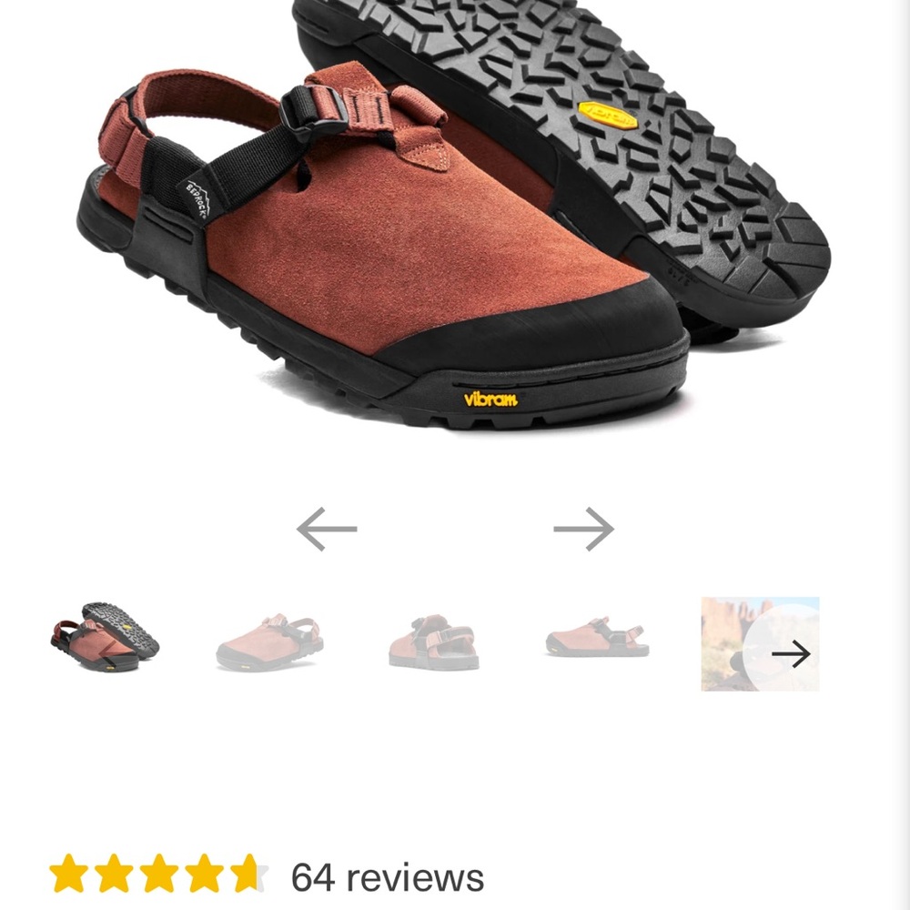 Bedrock Sandals Suede Leather Mountain Clogs- Clay
